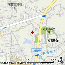 熊本県玉名市立願寺376周辺の地図