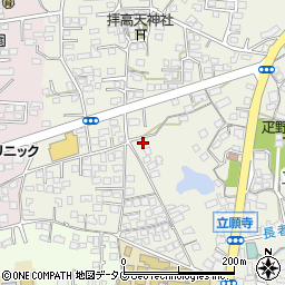 熊本県玉名市立願寺277周辺の地図
