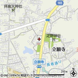 熊本県玉名市立願寺384周辺の地図