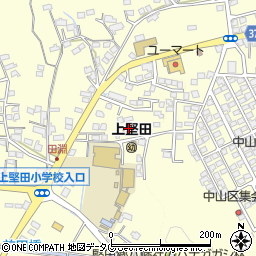 上堅田地区公民館周辺の地図