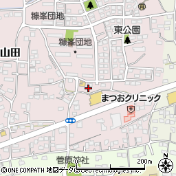 熊本県玉名市山田1953-1周辺の地図
