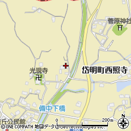 熊本県玉名市岱明町西照寺376周辺の地図