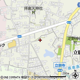 熊本県玉名市立願寺341周辺の地図