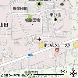 熊本県玉名市山田1836-152周辺の地図