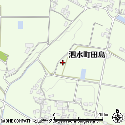 熊本県菊池市泗水町田島1607周辺の地図