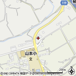 熊本県熊本市北区植木町清水1068周辺の地図