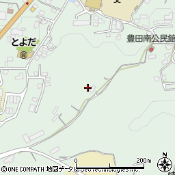 熊本県熊本市北区植木町豊田周辺の地図