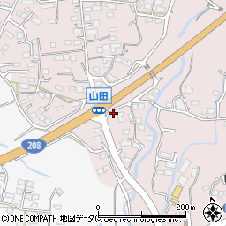 熊本県玉名市山田438-1周辺の地図