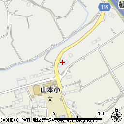 熊本市役所健康福祉局　健康福祉局関係機関・植木子育て支援センター周辺の地図
