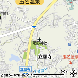 熊本県玉名市立願寺741周辺の地図