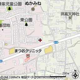 熊本県玉名市山田1864-15周辺の地図