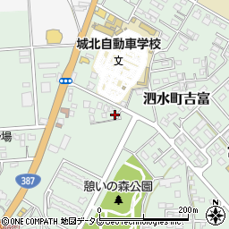 熊本県菊池市泗水町吉富358周辺の地図