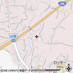 熊本県玉名市山田1732周辺の地図