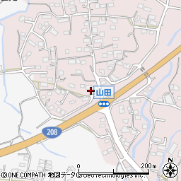 熊本県玉名市山田418周辺の地図