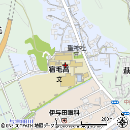 高知県立宿毛高等学校周辺の地図