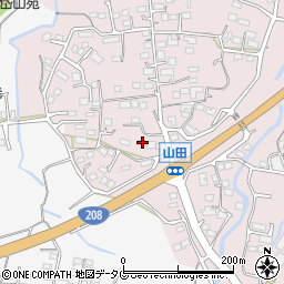 熊本県玉名市山田415周辺の地図