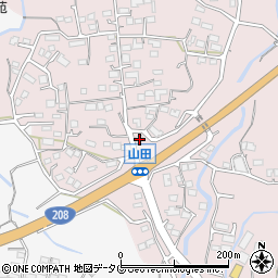 熊本県玉名市山田428周辺の地図