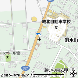 菊池警察署花房台交番周辺の地図