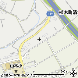 熊本県熊本市北区植木町清水1082周辺の地図