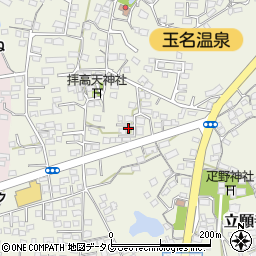 熊本県玉名市立願寺828周辺の地図