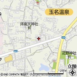 熊本県玉名市立願寺828-3周辺の地図