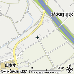 熊本県熊本市北区植木町清水1089周辺の地図