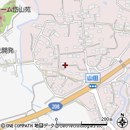 熊本県玉名市山田407周辺の地図