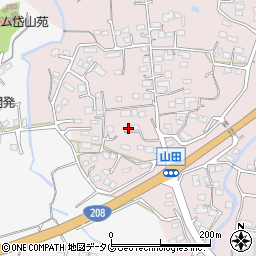 熊本県玉名市山田406周辺の地図