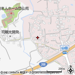 熊本県玉名市山田538周辺の地図