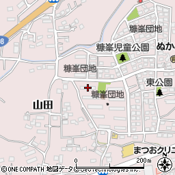 熊本県玉名市山田1836周辺の地図