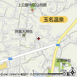 熊本県玉名市立願寺791周辺の地図