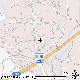 熊本県玉名市山田345周辺の地図