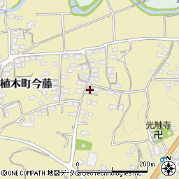 熊本県熊本市北区植木町今藤345周辺の地図