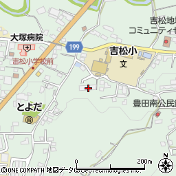 熊本県熊本市北区植木町豊田454周辺の地図