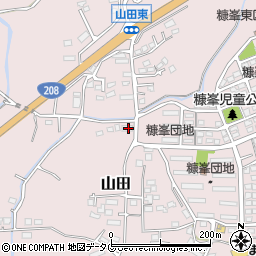 熊本県玉名市山田1835周辺の地図