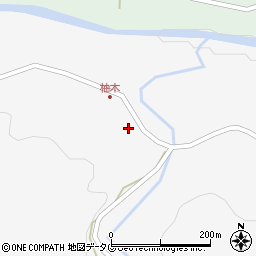 大分県豊後大野市緒方町柚木257-1周辺の地図