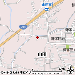 熊本県玉名市山田1834周辺の地図