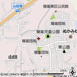 熊本県玉名市山田1836-94周辺の地図