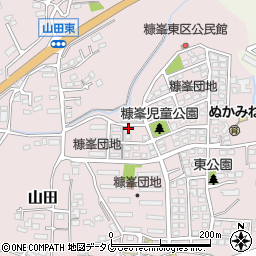 熊本県玉名市山田1836-89周辺の地図