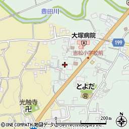 熊本県熊本市北区植木町豊田583周辺の地図