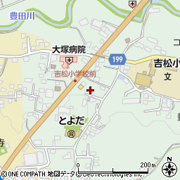 熊本県熊本市北区植木町豊田587-1周辺の地図