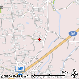 熊本県玉名市山田255周辺の地図