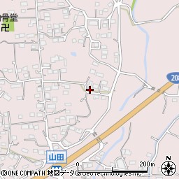 熊本県玉名市山田252周辺の地図