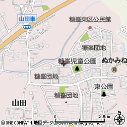 熊本県玉名市山田1836-84周辺の地図