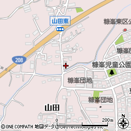 熊本県玉名市山田1627周辺の地図