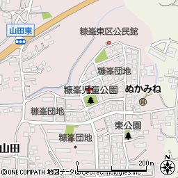 熊本県玉名市山田1836-43周辺の地図