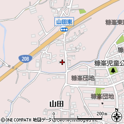 熊本県玉名市山田1631周辺の地図