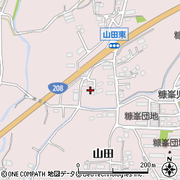 熊本県玉名市山田1634周辺の地図