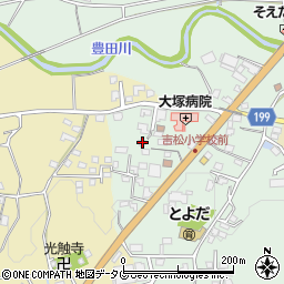 熊本県熊本市北区植木町豊田582周辺の地図