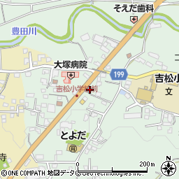 熊本県熊本市北区植木町豊田588周辺の地図
